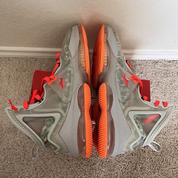 Nike Lebron XIX 19 Fast Food Grey Fog Roma Green Men Size 12 DC9339-001 New